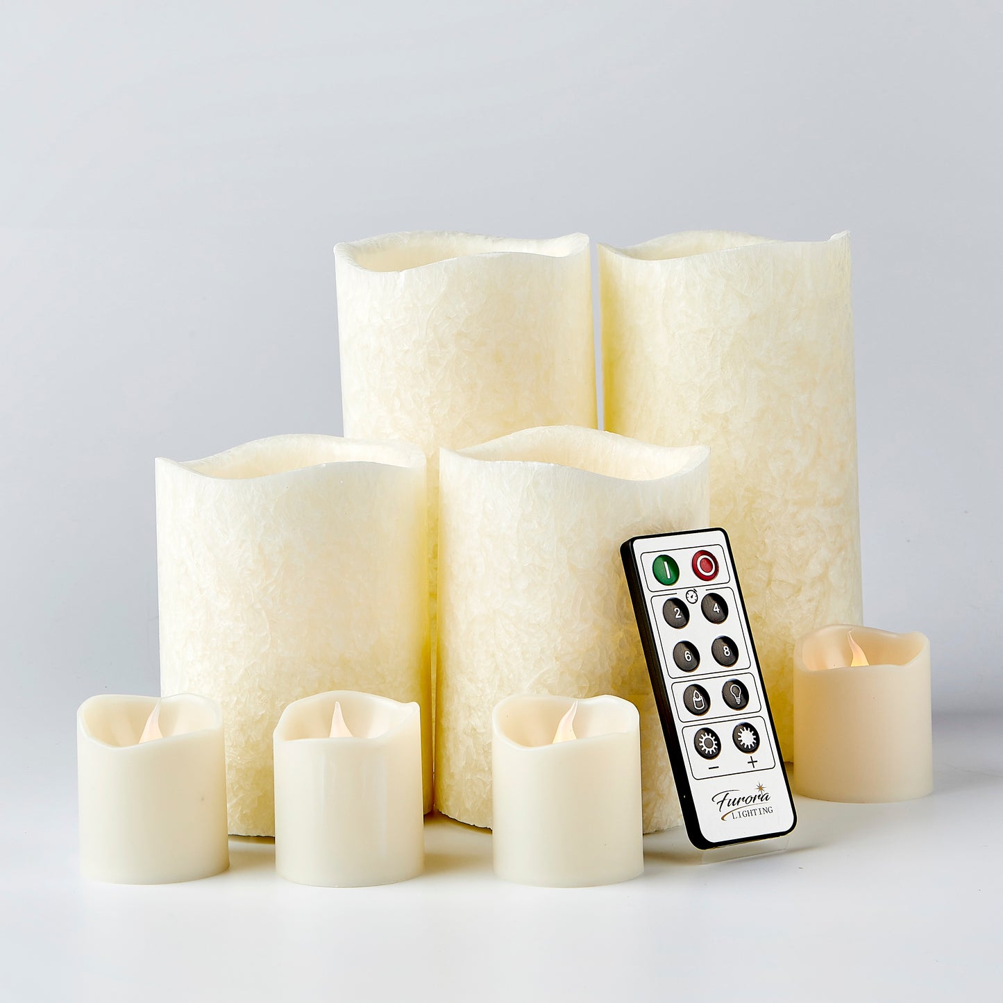 Crystallized Real Wax LED Candles