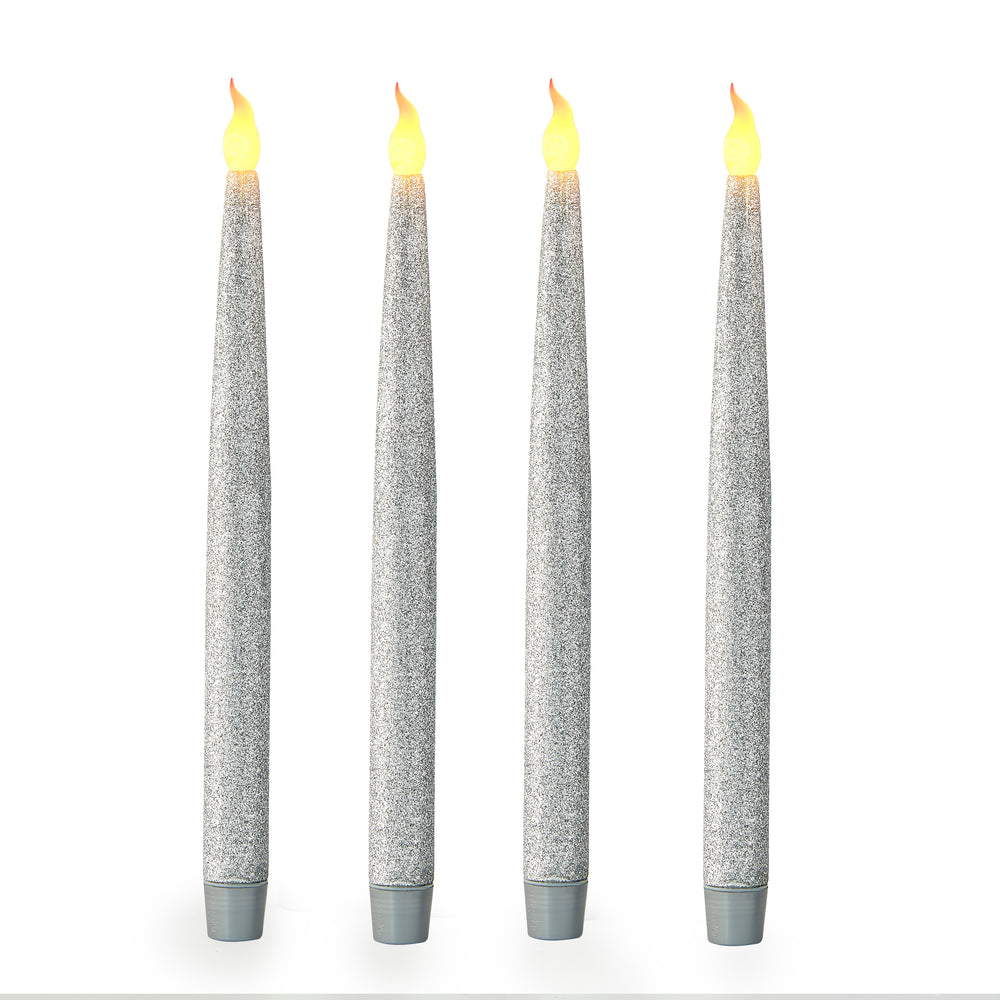 
                      
                        Silver Glittery LED Taper
                      
                    