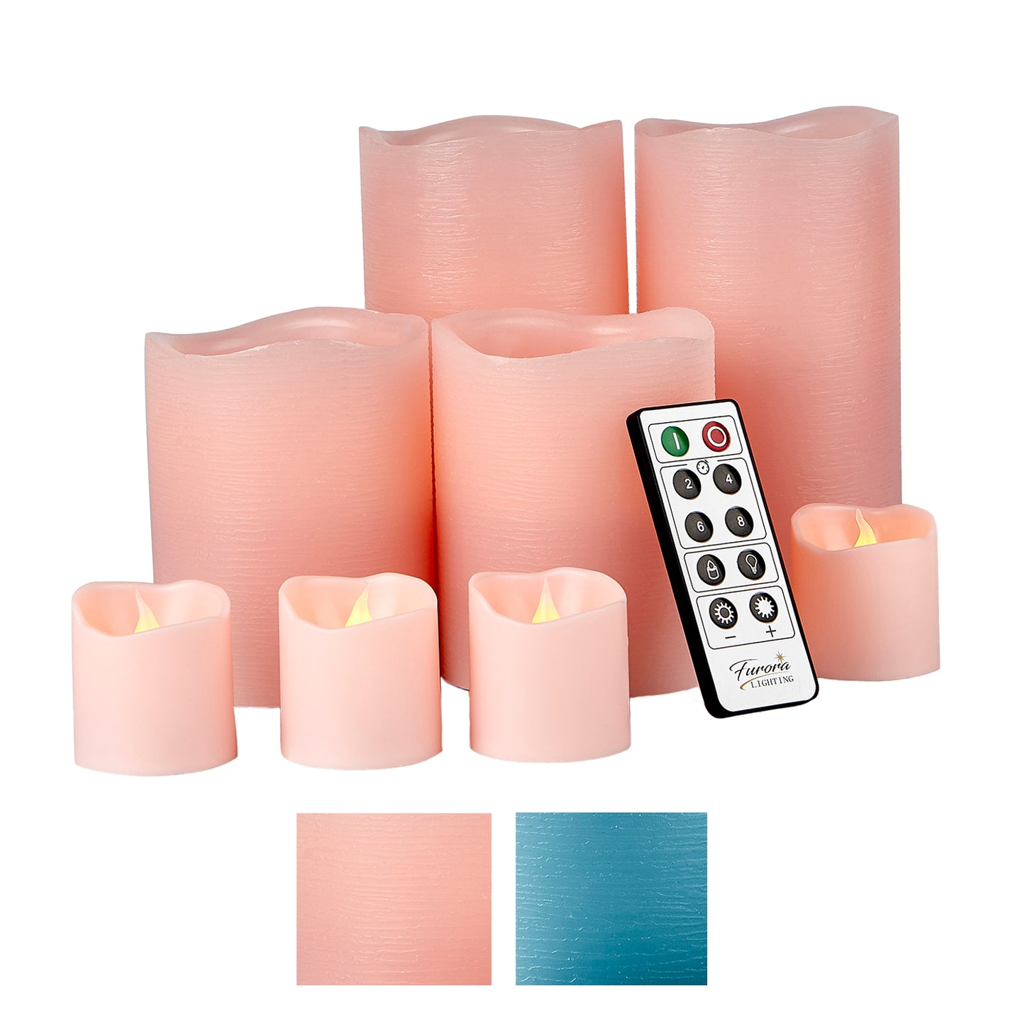 Furora LIGHTING Flameless LED Votive Candles - Pack Of 6, Realistic Flickering Battery Tea Lights For Home, Christmas & Wedding Decor