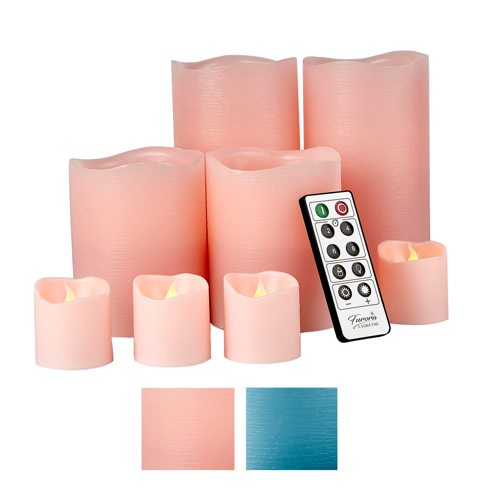 Solid Color Real Wax LED Candles