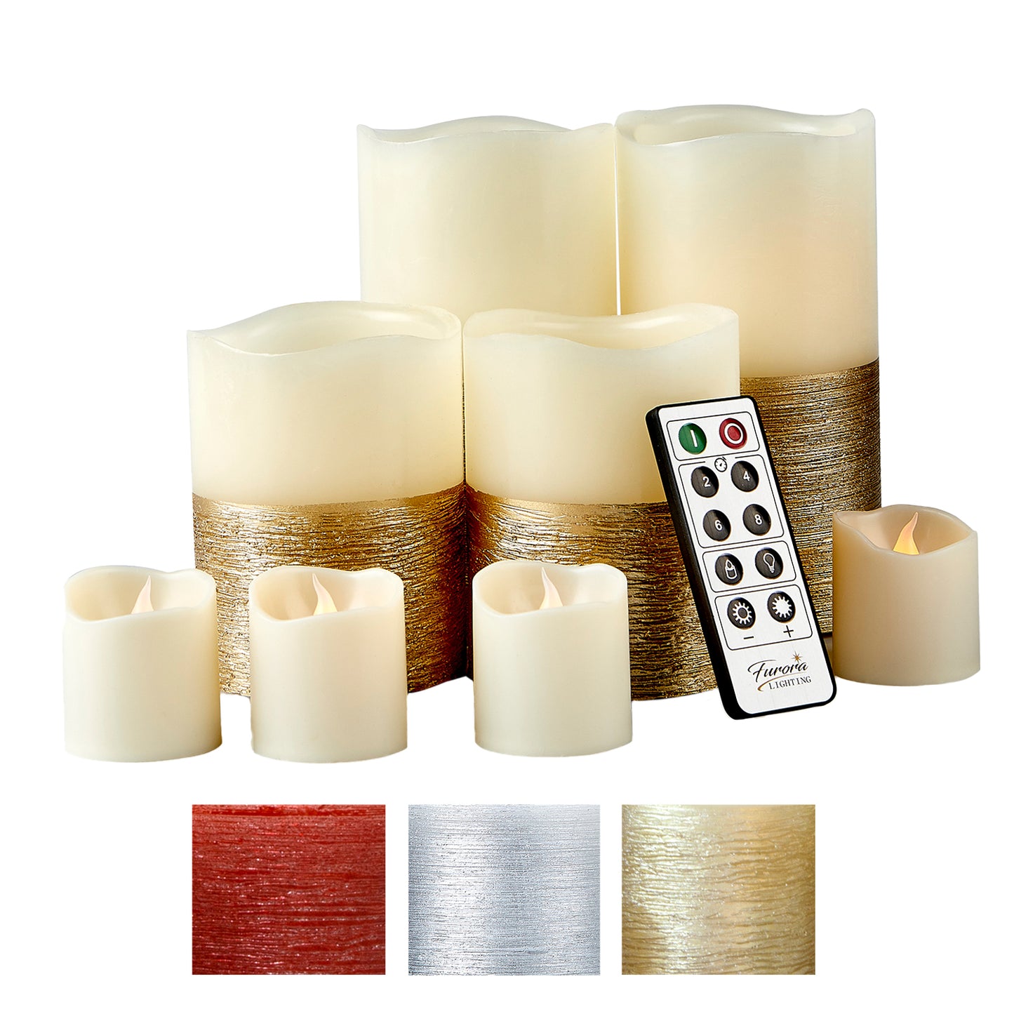 Trim Style Real Wax LED Candles