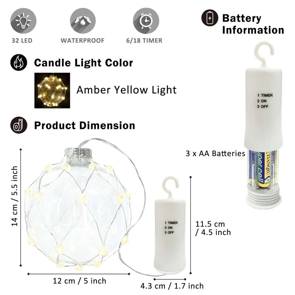 
                      
                        Net Lights with Clear Balls, 3PK
                      
                    
