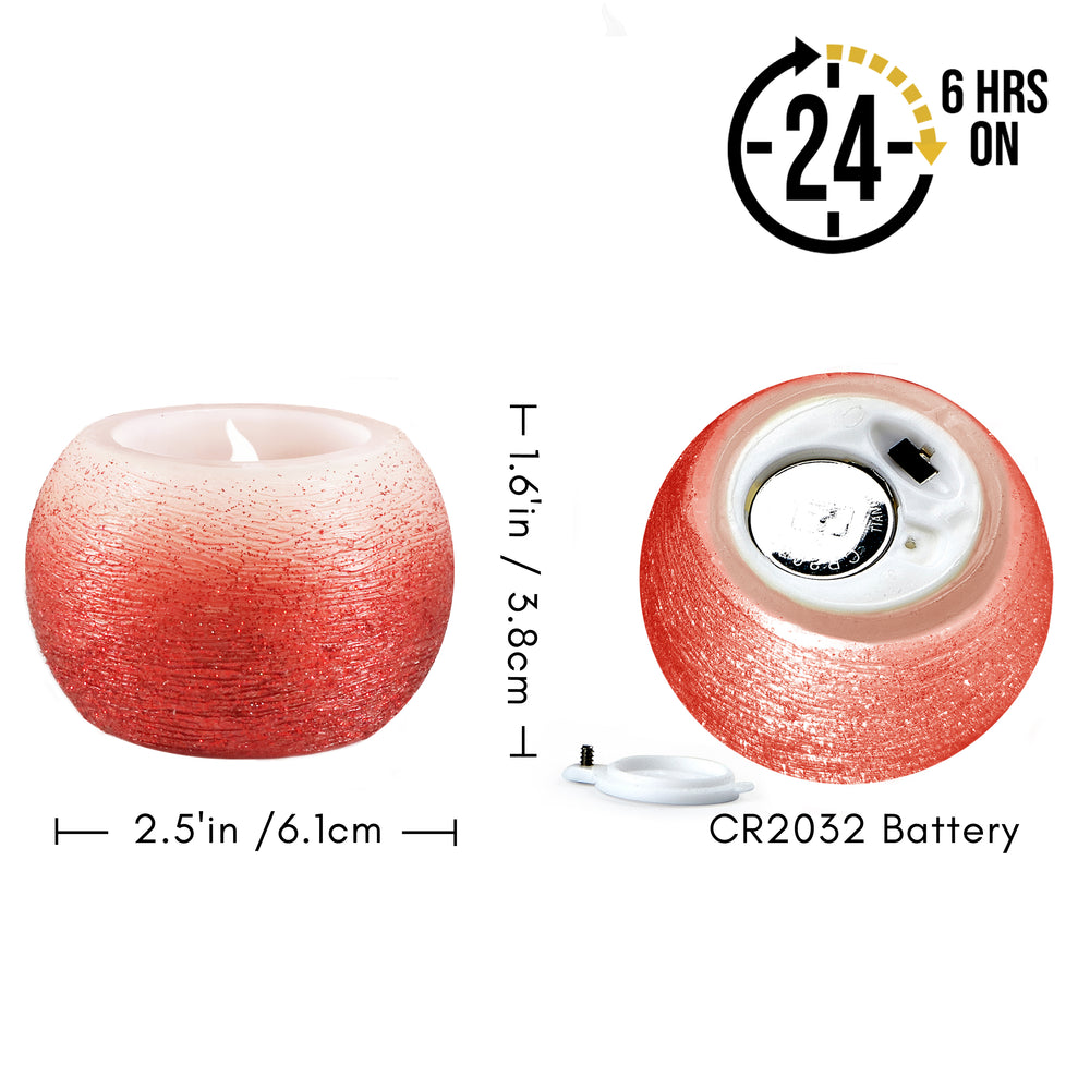 
                      
                        Glitter Real Wax Round Tea Light
                      
                    