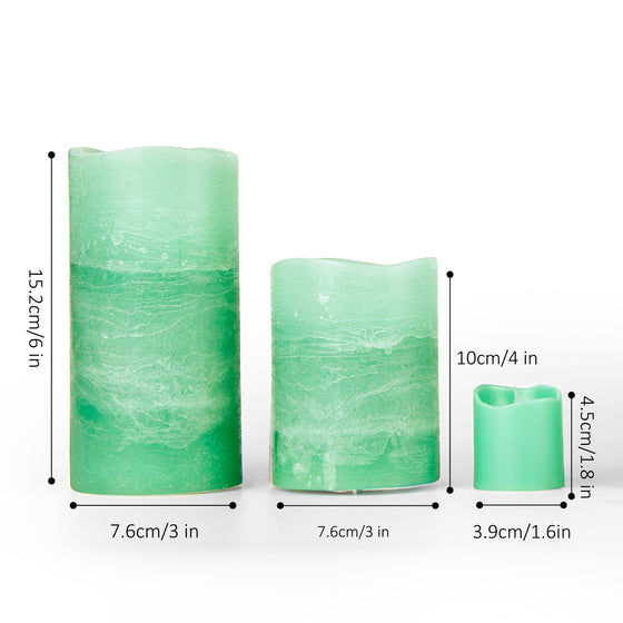 Ombre Real Wax LED Candles