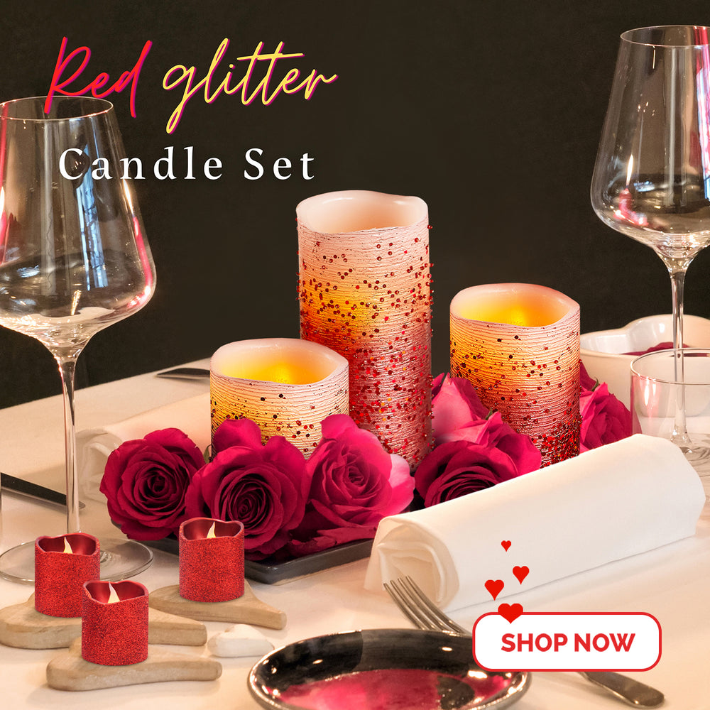 
                      
                        Glittery Real Wax LED Candles
                      
                    