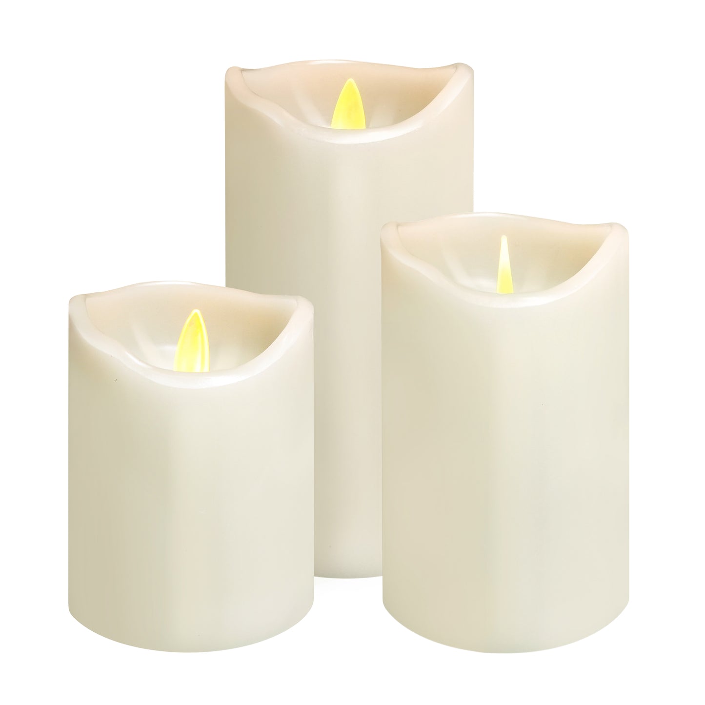 Classic Real Wax LED Candles, 3 Pack