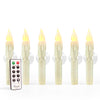 Melted LED Taper Candles with Remote