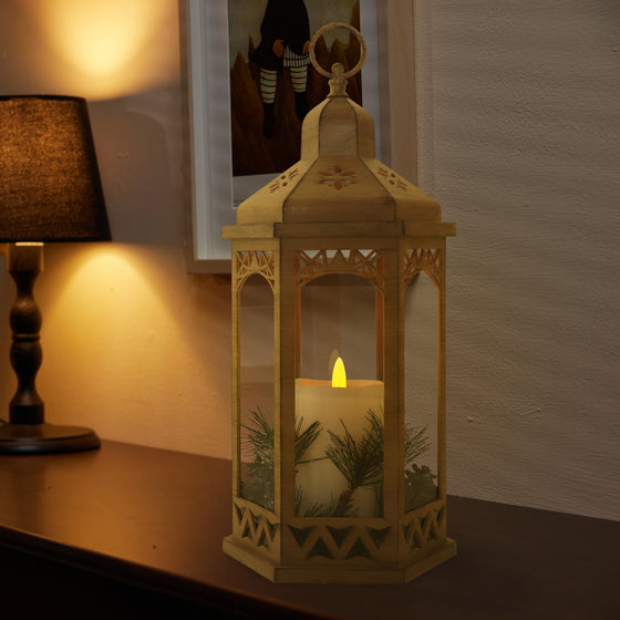 Vintage Carving LED Lantern