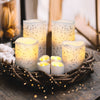 Glittery Real Wax LED Candles