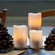  Sparkly Real Wax LED Candles, 3 Pack