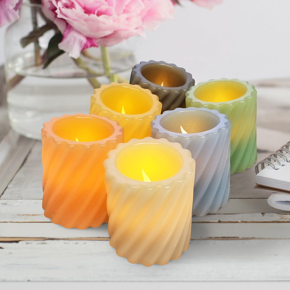 
                      
                        Real Wax LED Spiral Votive Candles
                      
                    